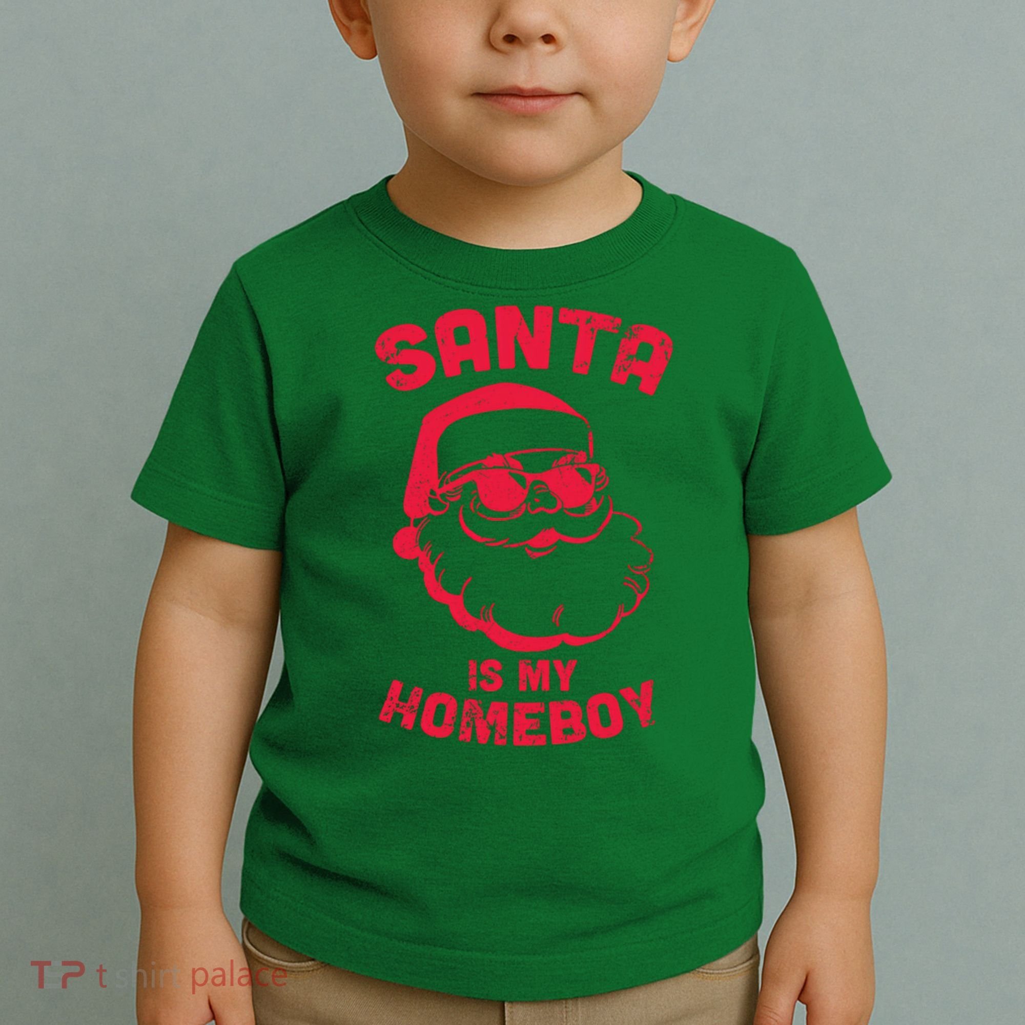 Santa Is My Homeboy Christmas Toddler T-Shirt