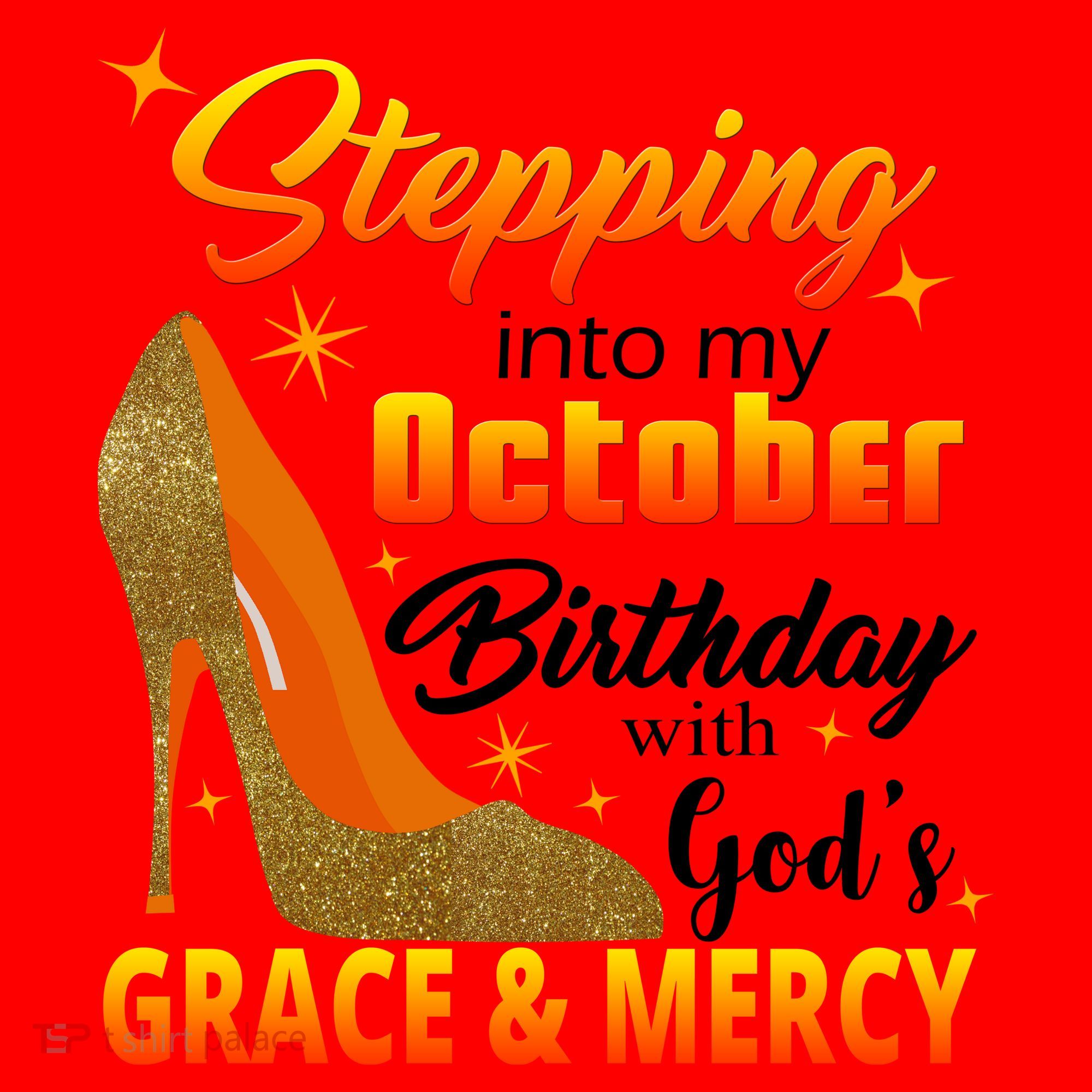 Stepping Into My October Birthday With God's Grace And Mercy Santa Hat