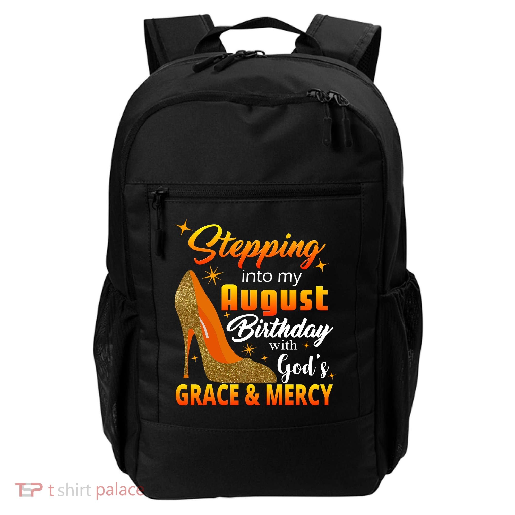 Stepping Into My August Birthday With God's Grace And Mercy Backpack
