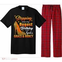 Stepping Into My August Birthday With God's Grace And Mercy Pajama Set thumb 0