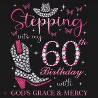 Stepping Into My 60th Birthday With God'S Grace And Mercy Women's Hoodie thumb 2