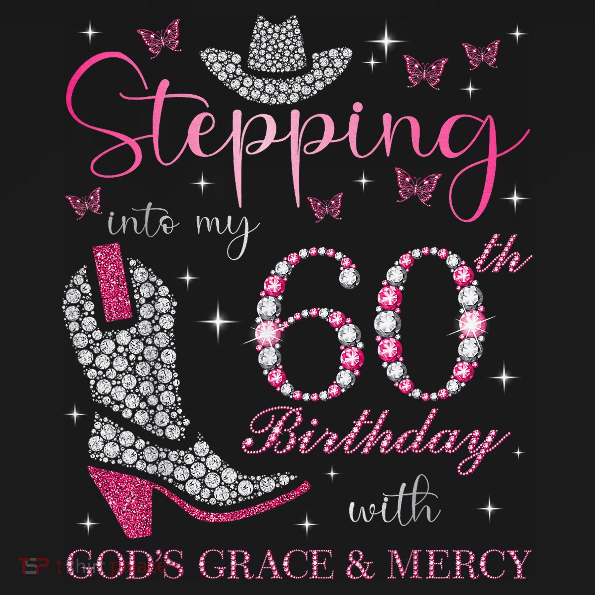 Stepping Into My 60th Birthday With God'S Grace And Mercy Women's Hoodie