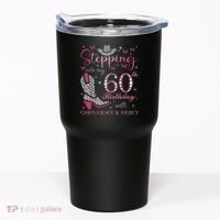 Stepping Into My 60th Birthday With God'S Grace And Mercy Tumbler thumb 0