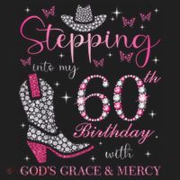 Stepping Into My 60th Birthday With God'S Grace And Mercy Tumbler thumb 3