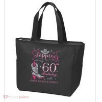 Stepping Into My 60th Birthday With God'S Grace And Mercy Tote Bag thumb 3