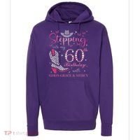 Stepping Into My 60th Birthday With God'S Grace And Mercy Hoodie thumb 0