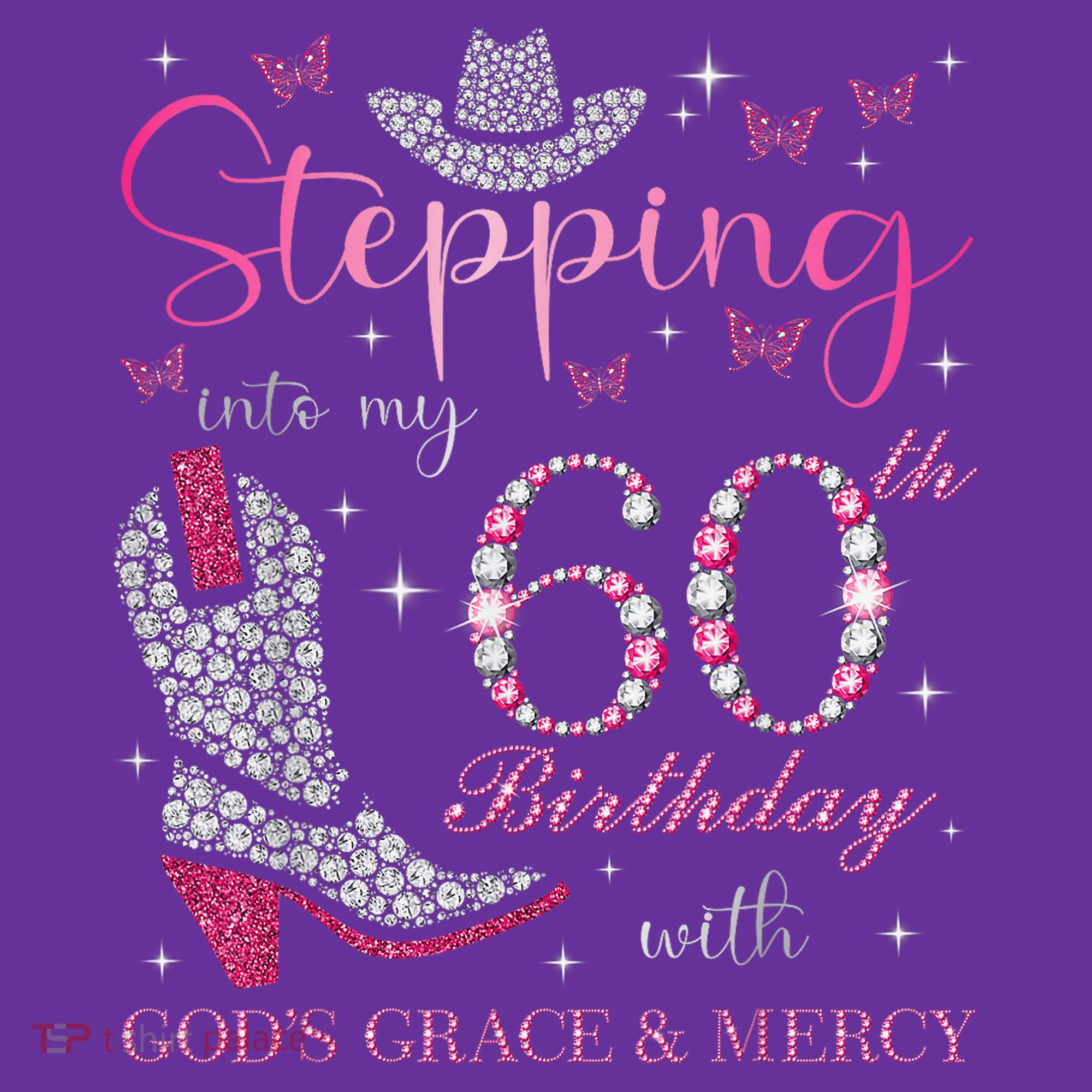 Stepping Into My 60th Birthday With God'S Grace And Mercy Mousepad