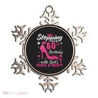 Stepping Into My 60th Birthday With Gods Grace And Mercy Ornament thumb 0