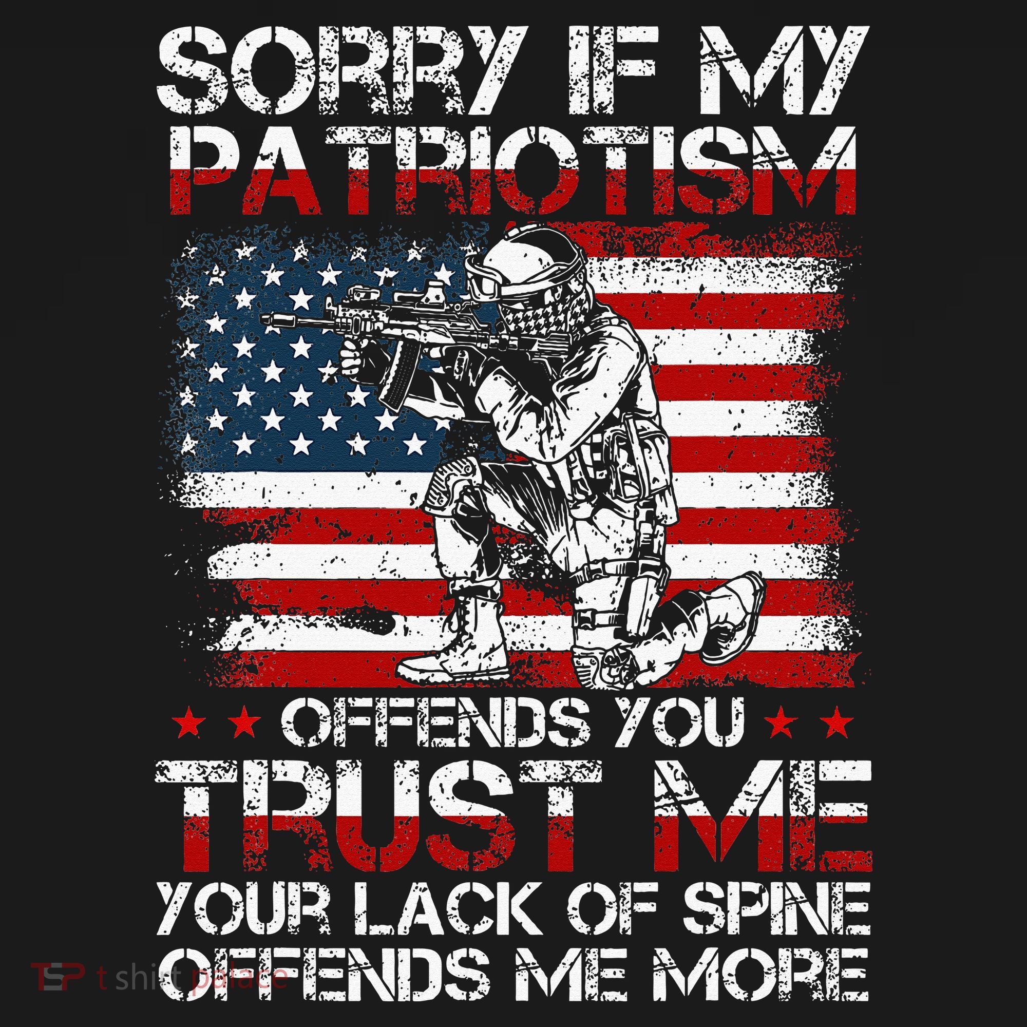 Sorry If My Patriotism Offends You Patriotic Us Flag Polo