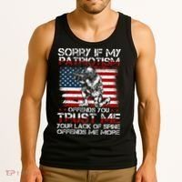 Sorry If My Patriotism Offends You Patriotic Us Flag Tank Top thumb 3
