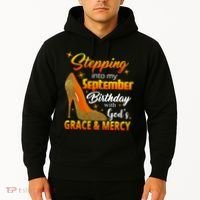 Stepping Into My September Birthday With God's Grace And Mercy Hoodie thumb 2
