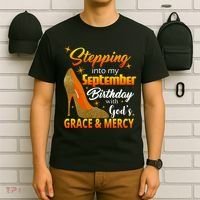 Stepping Into My September Birthday With God's Grace And Mercy T-Shirt thumb 6