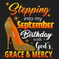Stepping Into My September Birthday With God's Grace And Mercy Hat thumb 2