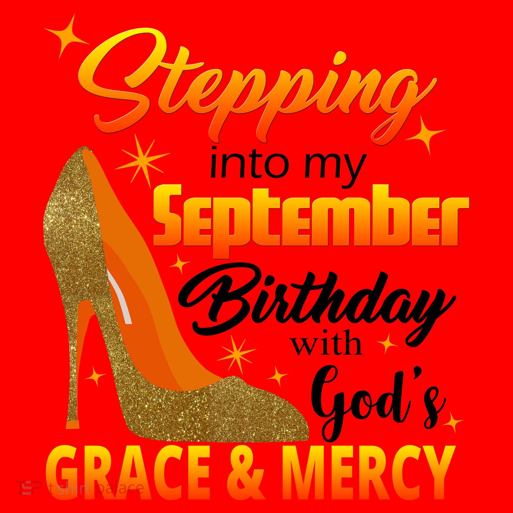 Stepping Into My September Birthday With God's Grace And Mercy Santa Hat