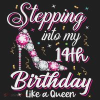Stepping Into My 14th Birthday Like A Queen Happy Bday To Me Beanie thumb 2