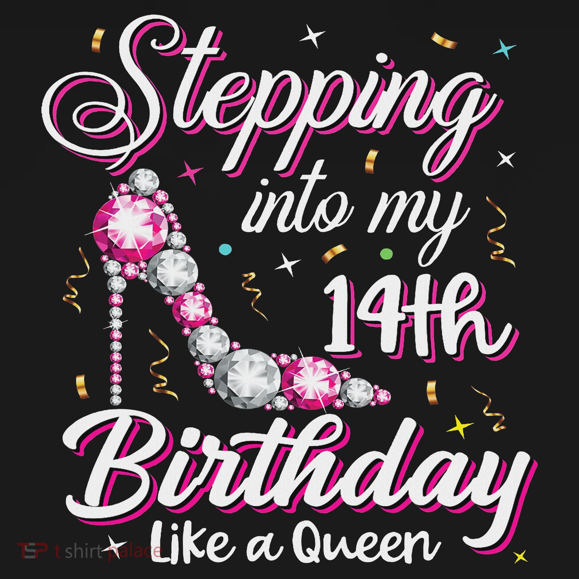 Stepping Into My 14th Birthday Like A Queen Happy Bday To Me Coaster