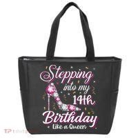 Stepping Into My 14th Birthday Like A Queen Happy Bday To Me Tote Bag thumb 0