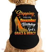 Stepping Into My November Birthday With God's Grace And Mercy Doggie Tank thumb 0