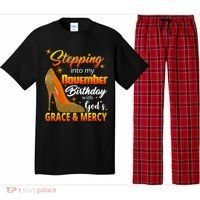 Stepping Into My November Birthday With God's Grace And Mercy Pajama Set thumb 0