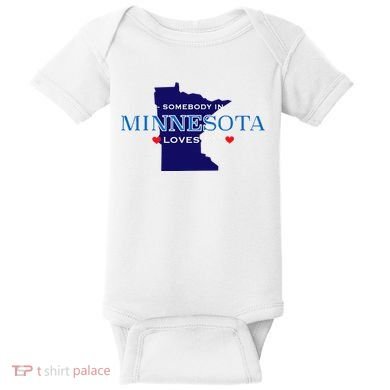 Someone In Minnesota Loves Me Baby Bodysuit