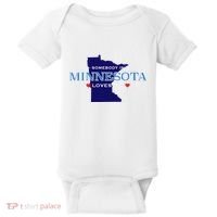 Someone In Minnesota Loves Me Baby Bodysuit thumb 0