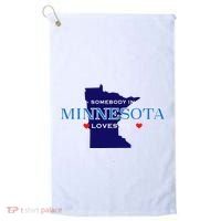 Someone In Minnesota Loves Me Golf Towel thumb 0