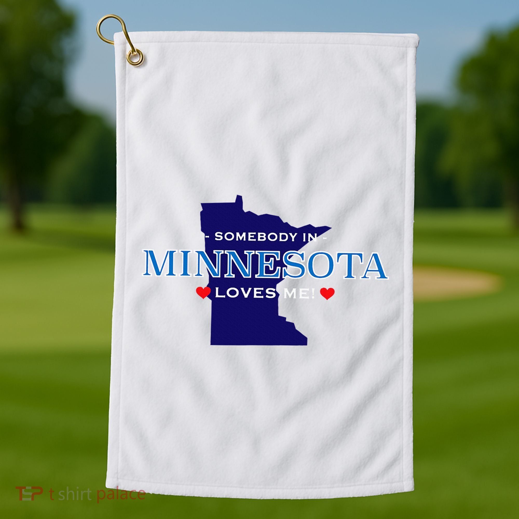 Someone In Minnesota Loves Me Golf Towel