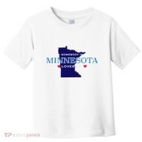 Someone In Minnesota Loves Me Toddler T-Shirt thumb 0