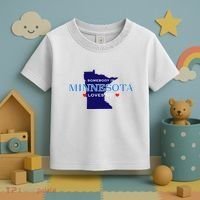 Someone In Minnesota Loves Me Toddler T-Shirt thumb 3