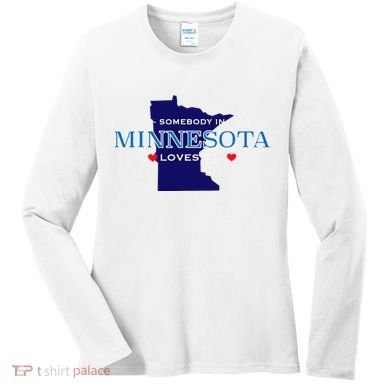 Someone In Minnesota Loves Me Women's Long Sleeve Shirt
