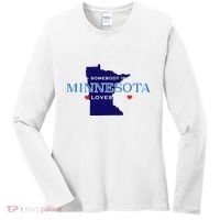 Someone In Minnesota Loves Me Women's Long Sleeve Shirt thumb 0