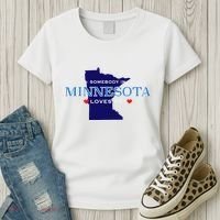 Someone In Minnesota Loves Me Women's T-Shirt thumb 3