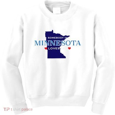 Someone In Minnesota Loves Me Kids Sweatshirt