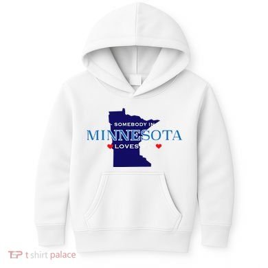 Someone In Minnesota Loves Me Kids Hoodie