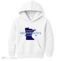 Someone In Minnesota Loves Me Kids Hoodie thumb 0