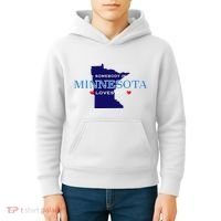 Someone In Minnesota Loves Me Kids Hoodie thumb 4