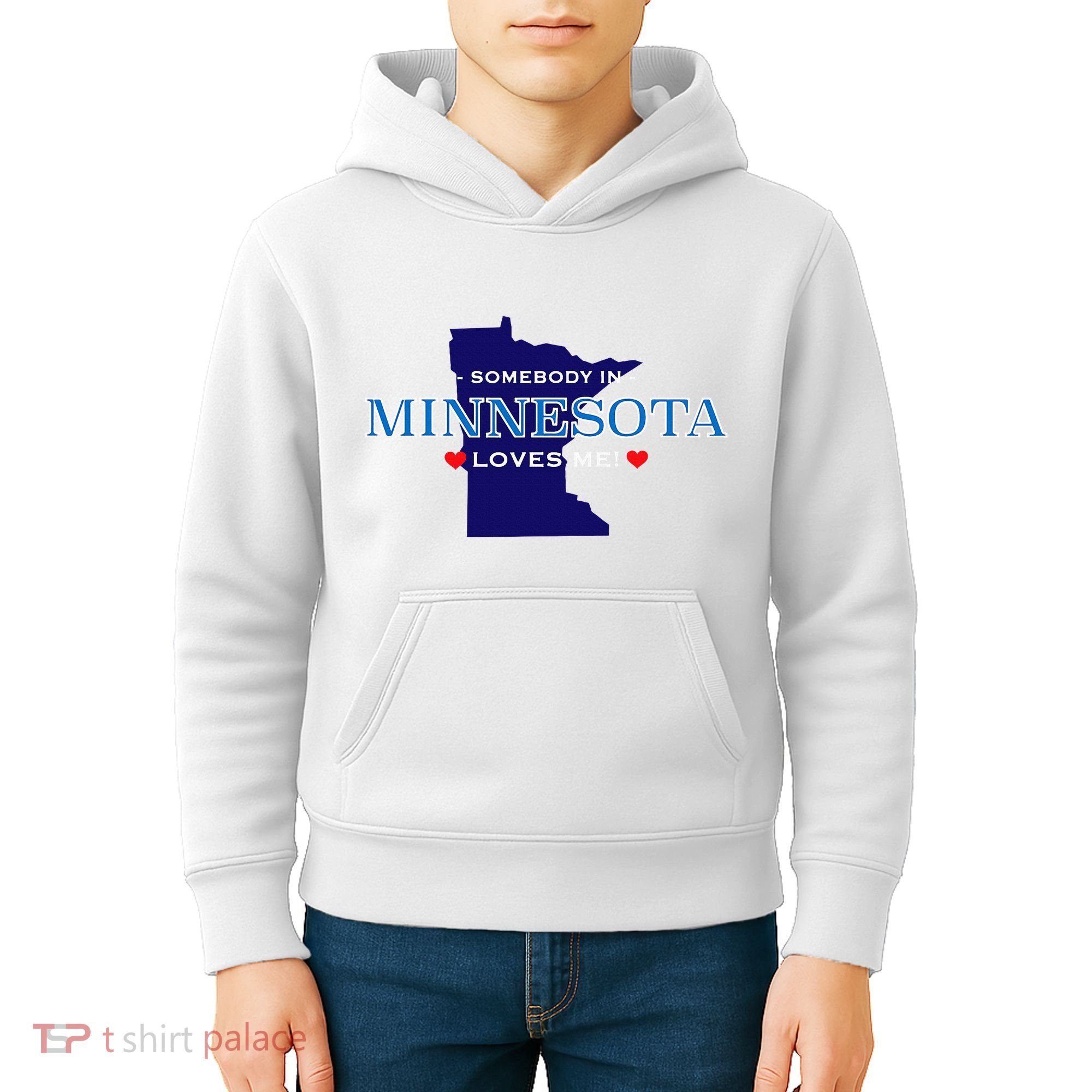 Someone In Minnesota Loves Me Kids Hoodie