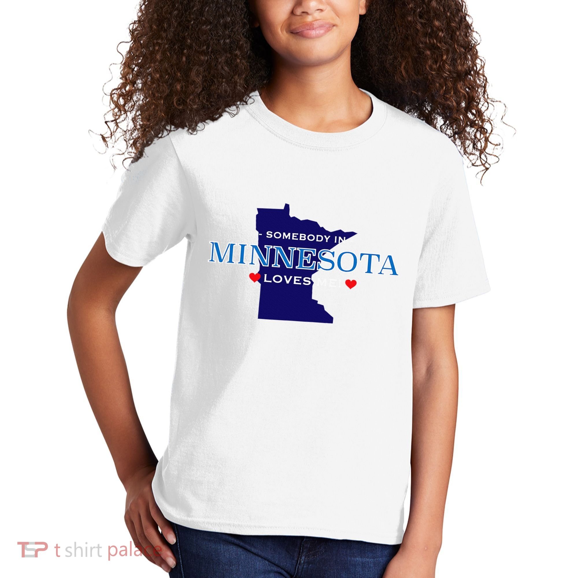 Someone In Minnesota Loves Me Kids T-Shirt