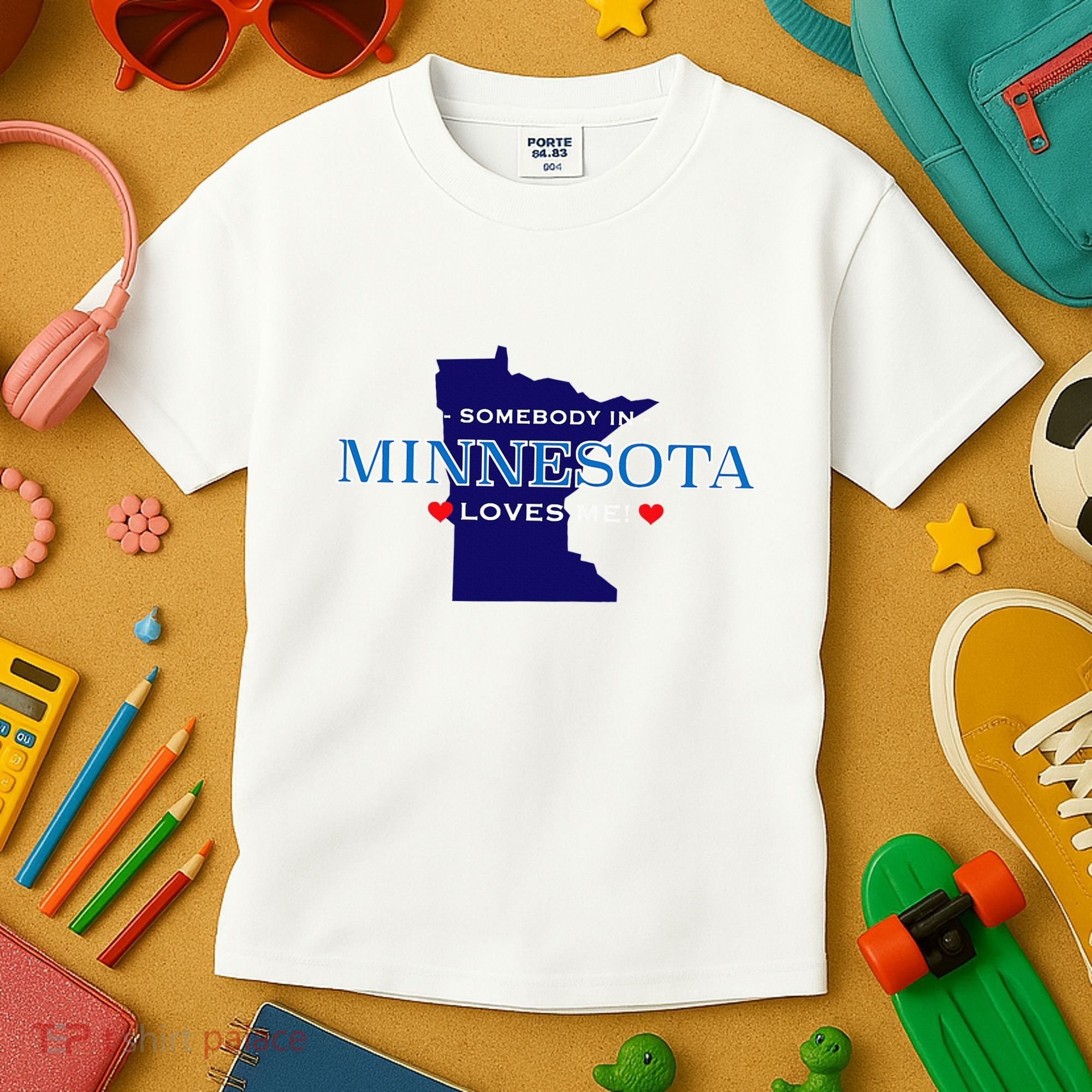 Someone In Minnesota Loves Me Kids T-Shirt
