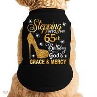 Stepping into my 65th birthday with God's grace & Mercy Doggie Tank thumb 0