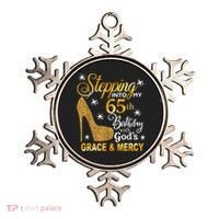 Stepping into my 65th birthday with God's grace & Mercy Ornament thumb 0
