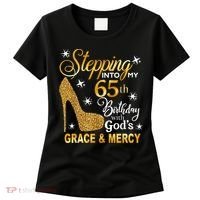 Stepping into my 65th birthday with God's grace & Mercy Women's T-Shirt thumb 0
