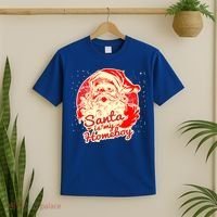 Santa Is My Homeboy Retro Vintage Santa Claus Gift T-Shirt thumb 2
