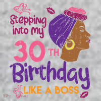 Stepping Into My 30th Birthday Melanin Black Gift The Baniff Cuffed Pom Beanie thumb 2