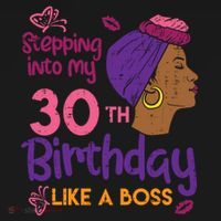 Stepping Into My 30th Birthday Melanin Black Gift Doggie Tank thumb 4