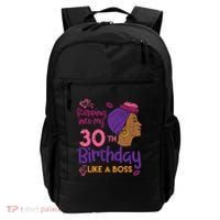 Stepping Into My 30th Birthday Melanin Black Gift Backpack thumb 0