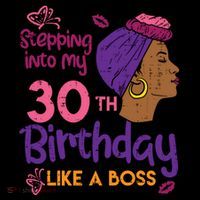 Stepping Into My 30th Birthday Melanin Black Gift Coffee Mug thumb 5
