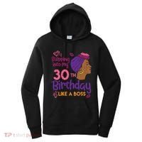 Stepping Into My 30th Birthday Melanin Black Gift Women's Hoodie thumb 0