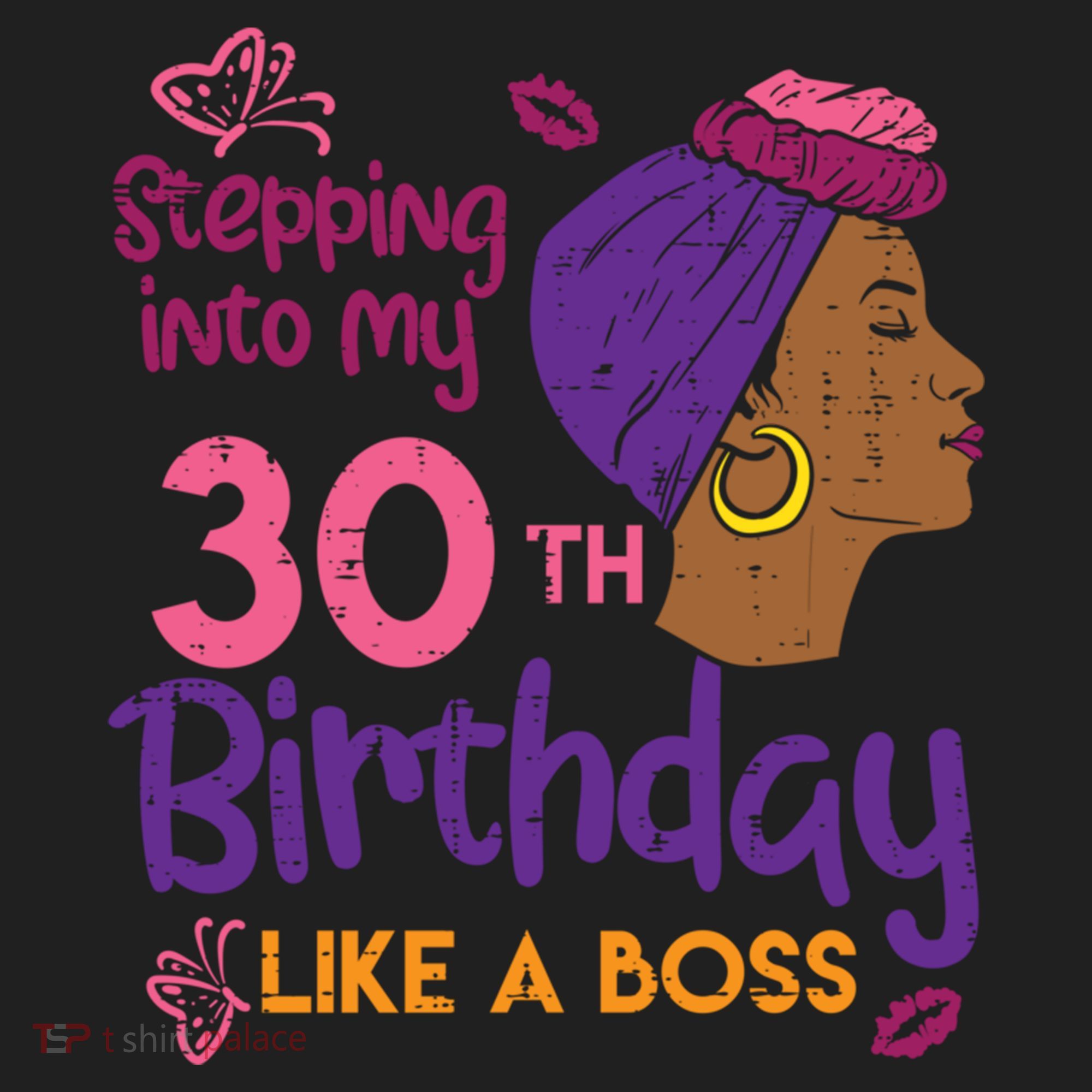 Stepping Into My 30th Birthday Melanin Black Gift Hat