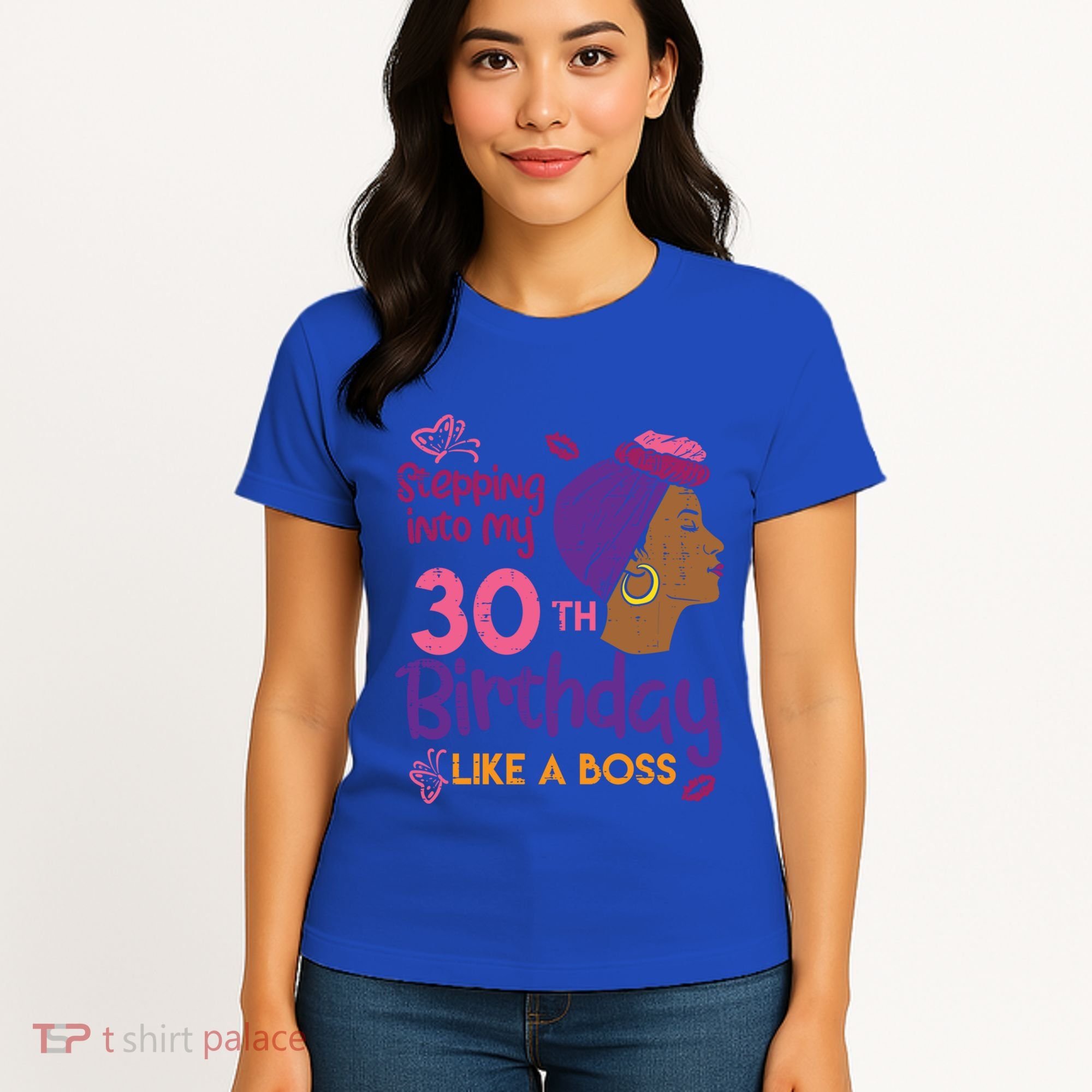 Stepping Into My 30th Birthday Melanin Black Gift Women's T-Shirt